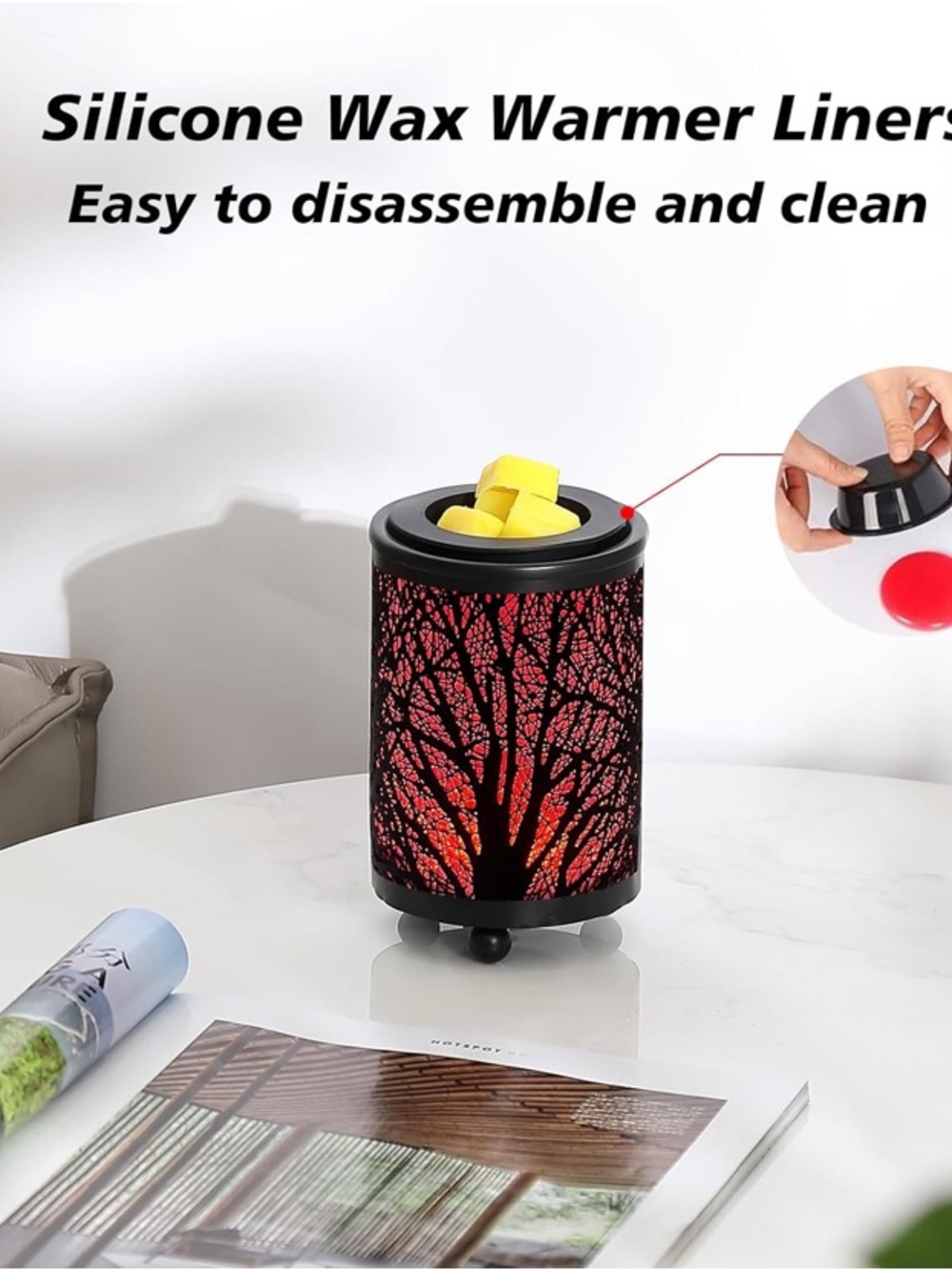 Forest Design LED Color Changing Wax Melt Warmer - Picture 4 of 5